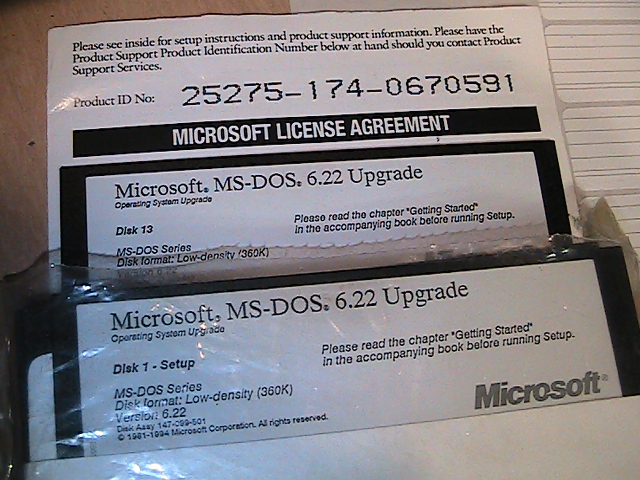 ms dos 6.22 install disks ms dos 6.22 install disks